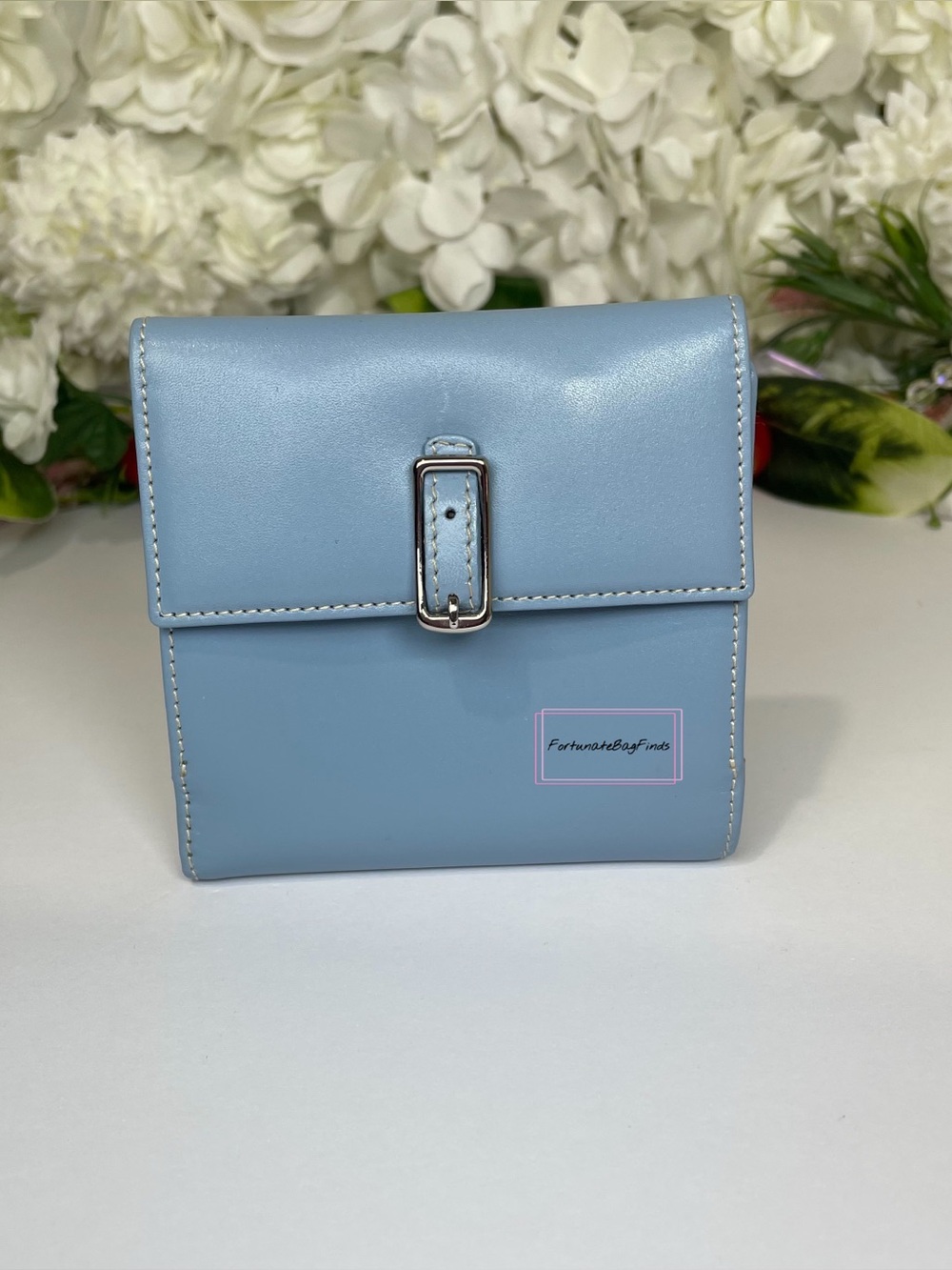 Vintage Coach Wallet 7815 Periwinkle Pool Blue - Picture 4 of 14